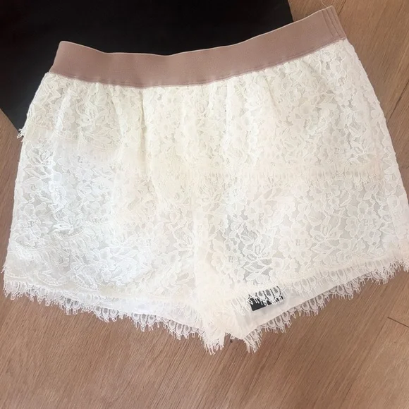 Zara Black Top and BCBG Cream Lace Skort - Picture 6 of 7